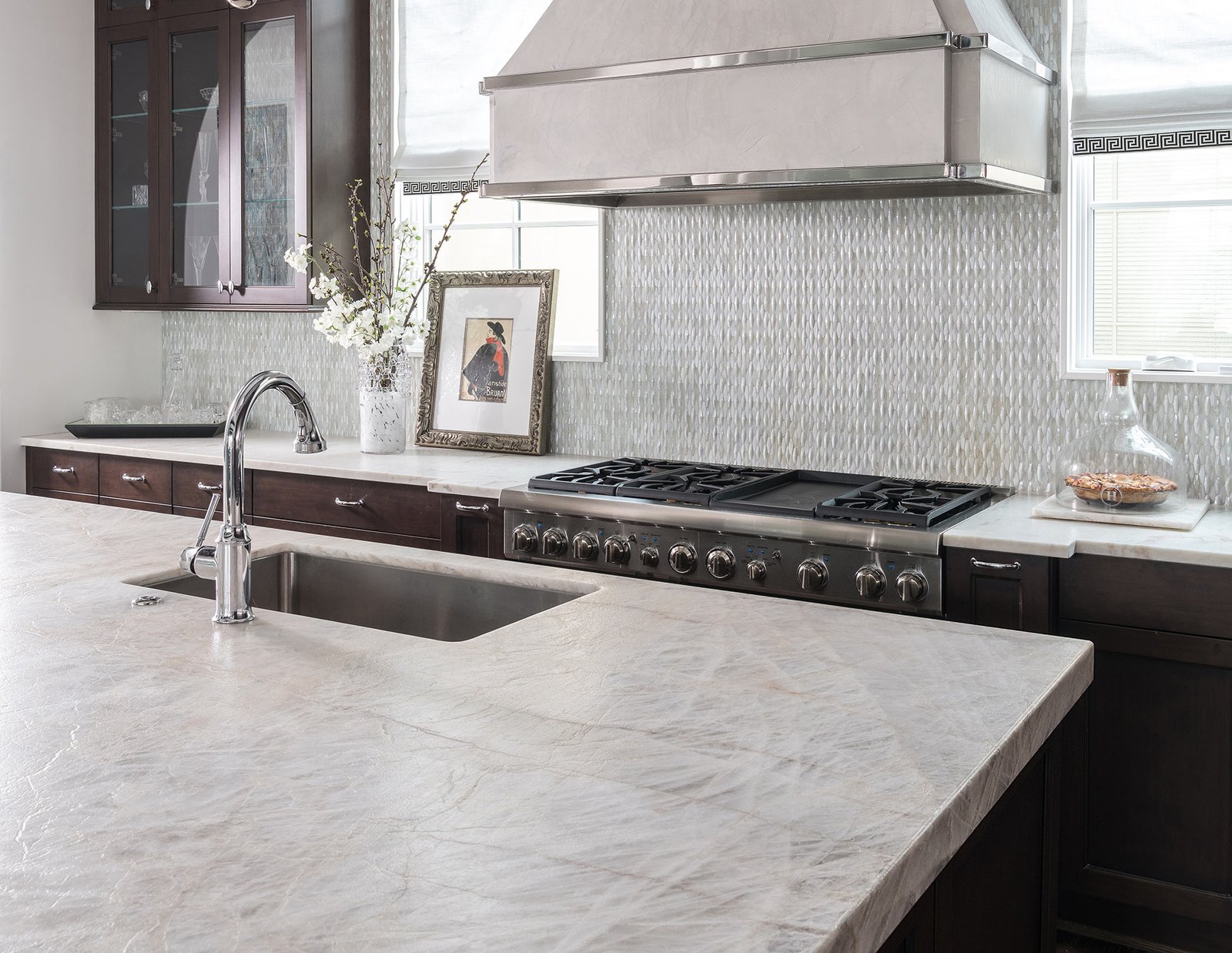 STONE OF THE MONTH- THE NEW AND EMERGING WHITE QUARTZITE:
