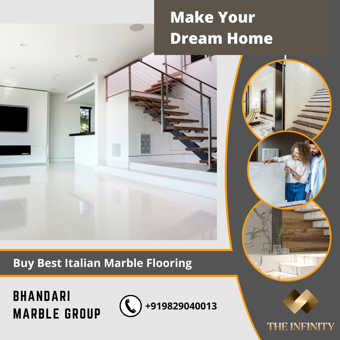 What are the best Italian marble flooring designs, colors, and prices in India?