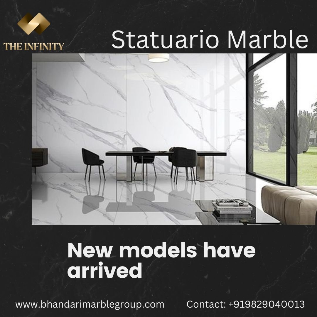 MIX THE COLOURS OF MARBLE ON FLOOR STATUARIO MARBLE WITH GRAY ITALIAN MARBLE