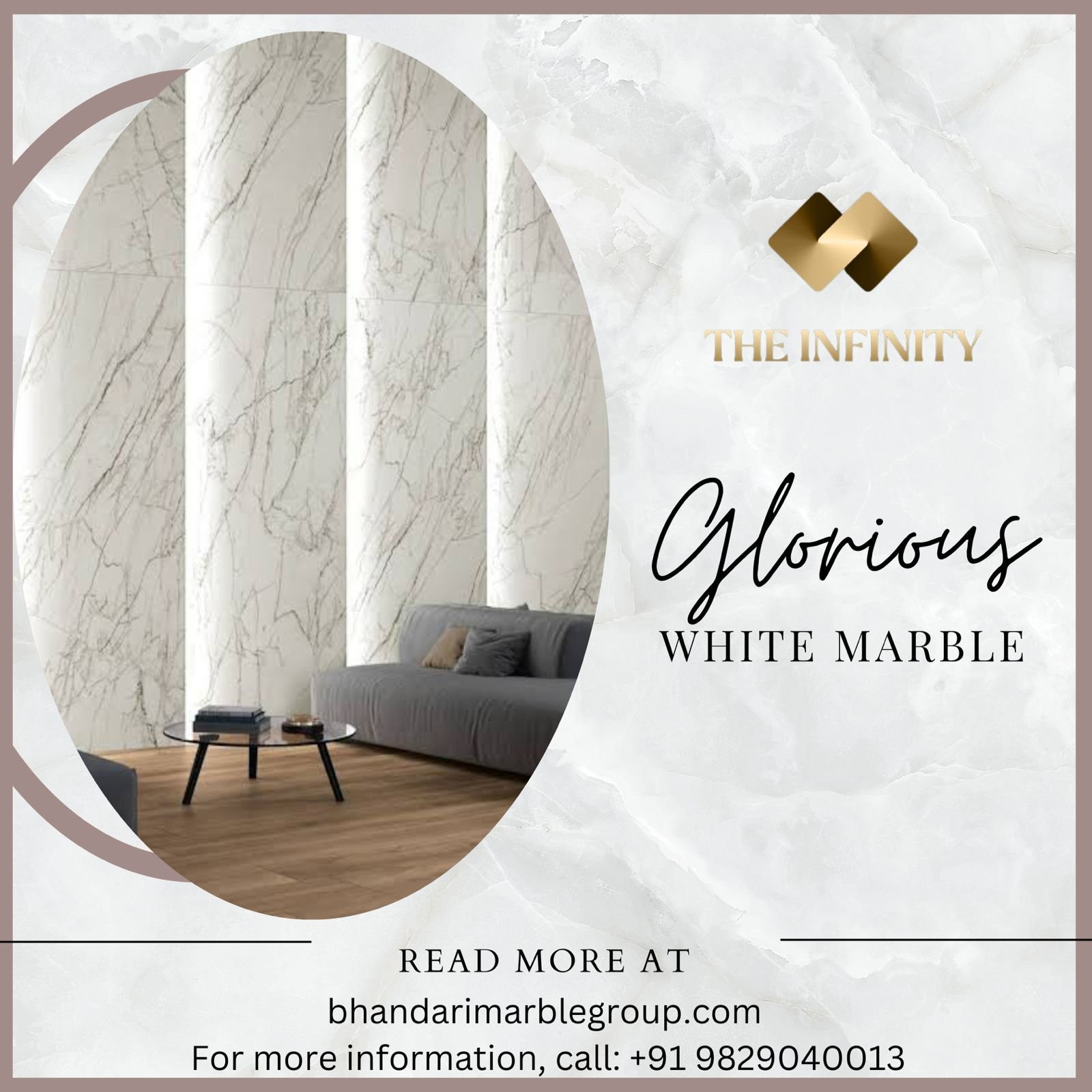 Latest colors Texture and Size of White Marble