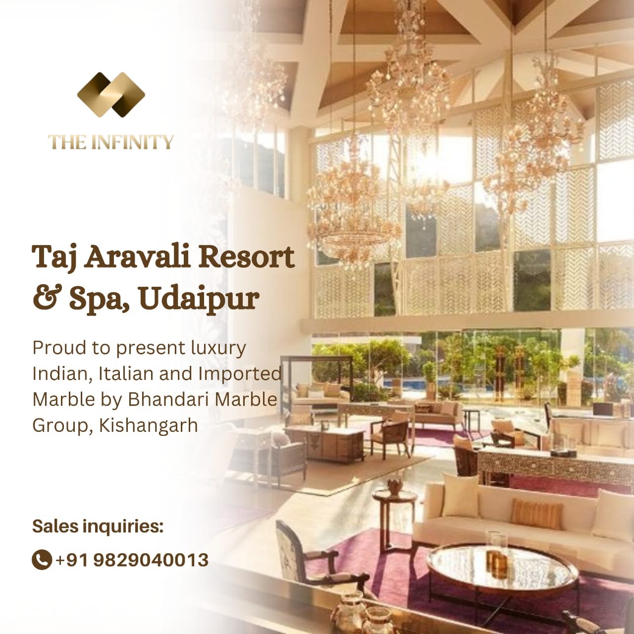 Luxury Taj Aravali Resort by Bhandari Marble Group