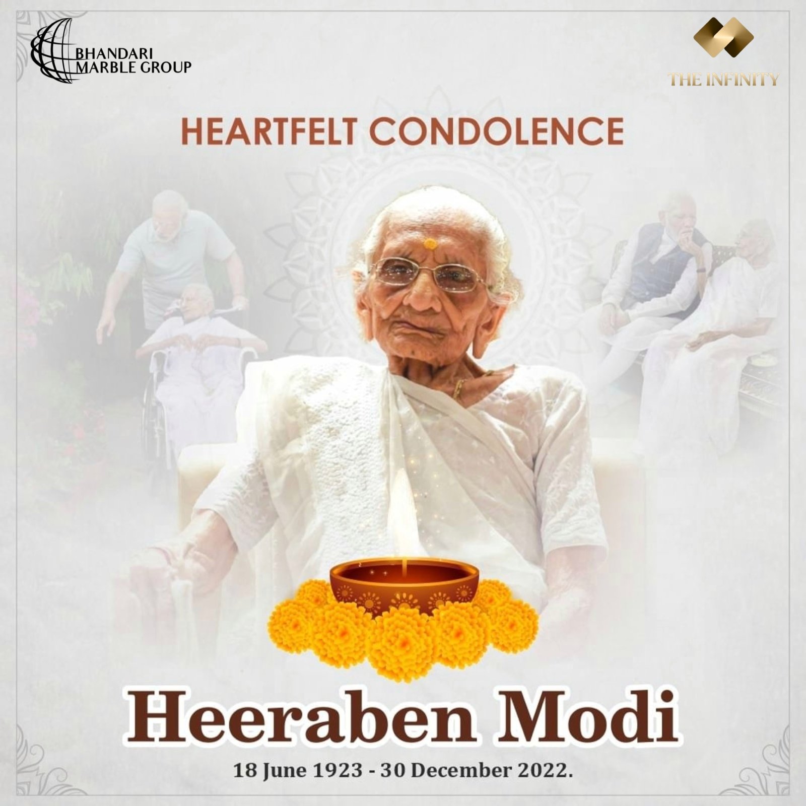 Rest in Peace Heeraben Modi