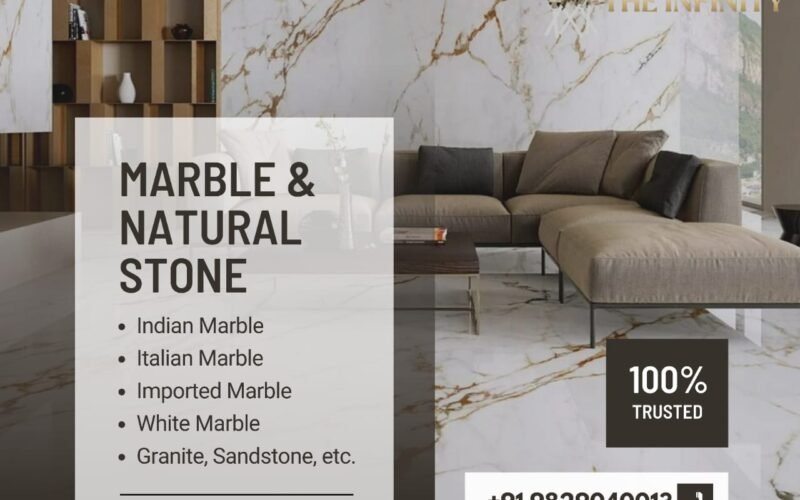 The Infinity Luxurious Imported Marble by Bhandari marble group India do the supply and work of marble polish and finishes