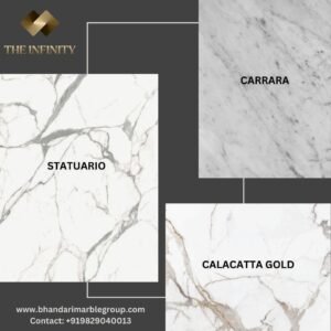 The Biggest Trend in Marble Flooring and Wall Surfaces in 2024: Italian White Marble - Statuario, Carrara, and Calcutta Marble