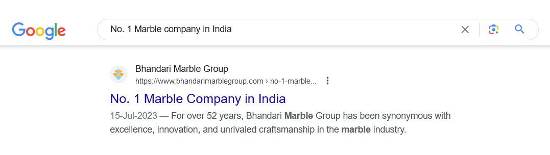 Screenshot 2023-07-29 at 10-58-35 No. 1 Marble company in India - Google Search
