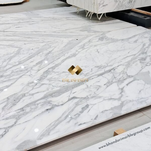 White arabescato marble