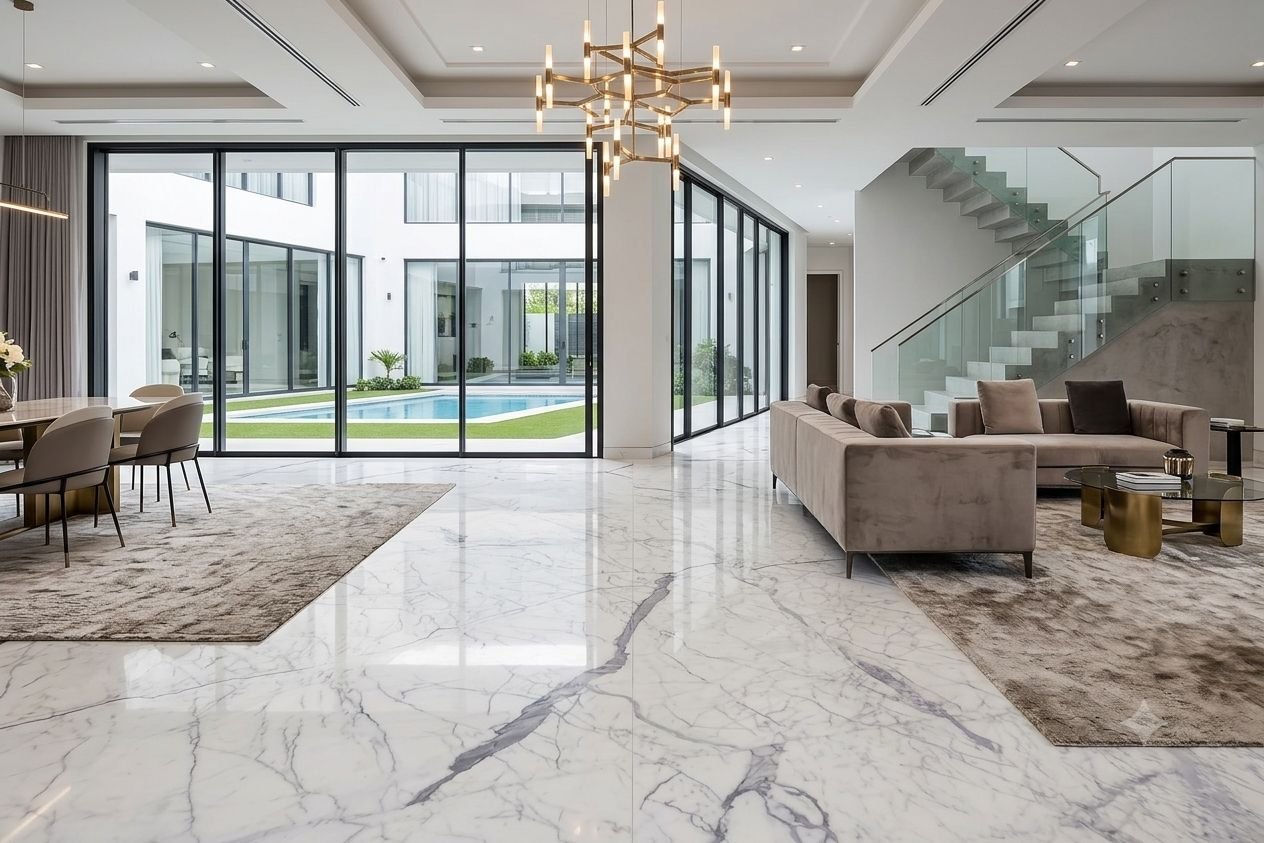 white statuario marble