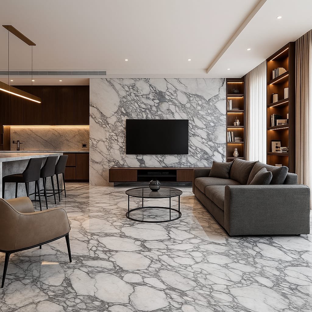 White Arabescato Marble