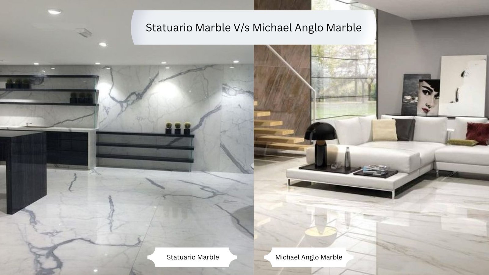 Statuario Marble V/s Michael Anglo Marble