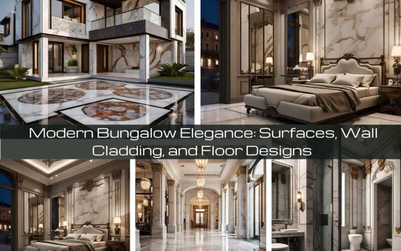 Modern Bungalow Elegance: Surfaces, Wall Cladding, and Floor Designs from The Infinity Marble by Bhandari Marble Group