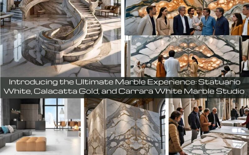 Introducing the Ultimate Marble Experience: Statuario White, Calacatta Gold, and Carrara White Marble Studio from The Infinity Marble by Bhandari Marble Group