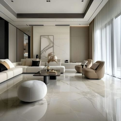 White Marble Floor