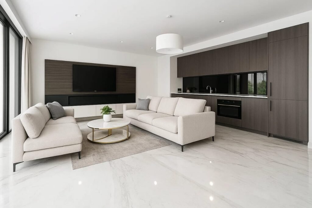 Lasa White Marble