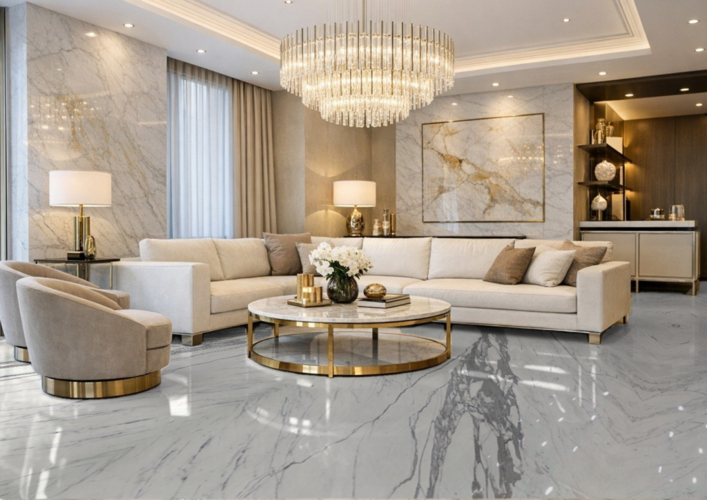 Statuario Marble Flooring