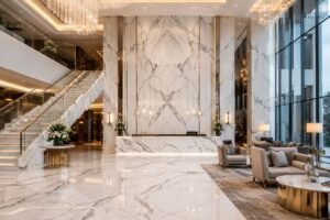 Read more about the article Statuario Marble for Luxury Hotels – Crafting Iconic Hospitality Interiors