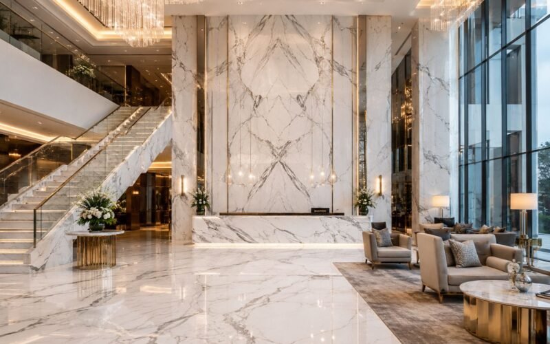 Statuario Marble for Luxury Hotels – Crafting Iconic Hospitality Interiors
