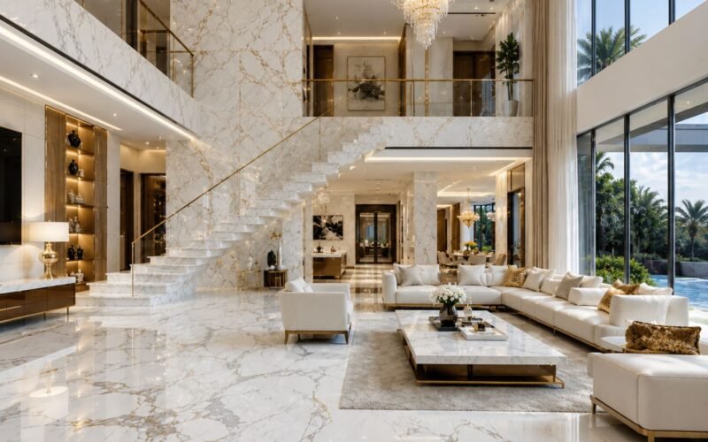 White Marble Interiors That Never Go Out of Style