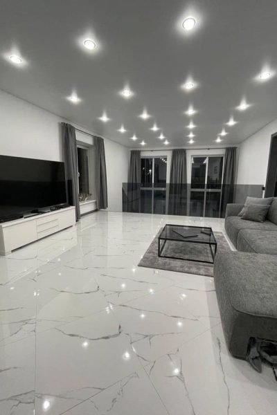 luxurious white marble